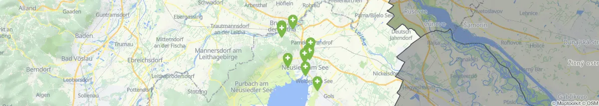 Kartenansicht für Apotheken-Notdienste in der Nähe von Jois (Gemeinde, Burgenland) (465)